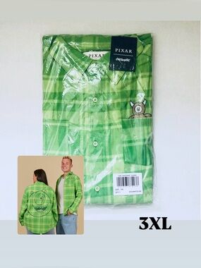 Cakeworthy X Monster’s Inc. Mike Wazowski Flannel Unisex Size 3XL